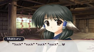 Mukkuru says, "Hungry." - Utawarerumono prelude to the fallen