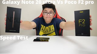 Galaxy Note20 Ultra Vs Poco F2 Pro Speed Test