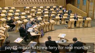 SNP chartered £9 million ferry without a second thought