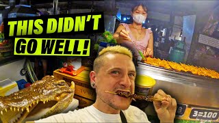 CROCODILE in PATTAYA Street Food (GONE WRONG)