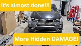 The Bmw X3 F25 is complete!! But I discovered more hidden DAMAGE!