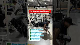 7 Tips for PERFECT Form on Lying Leg Curls NFL pro Keith Keith Smith  #gymworkout #motivation