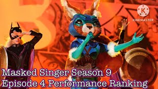 Masked Singer Season 9, Episode 4 | Performance Ranking