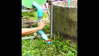 Free electricity | I turn PVC pipe into a water pump at home free no need electricity power