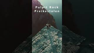 Best Hiking place in europe #Preikestolen #PulpitRock #Norway #shorts #travel #youtubeshorts #europe