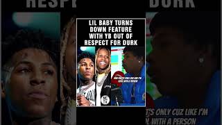 LIL BABY TURNS DOWN FEATURE WITH YB OUT OF RESPECT FOR DURK #shorts