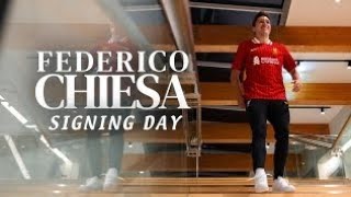 Behind-the-scenes with Federico Chiesa on Signing Day | Liverpool FC