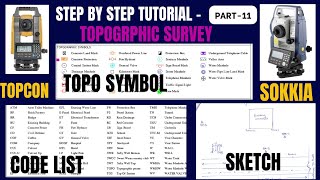 Topographic survey by topcon and sokkia total station