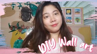 DIY BACKDROP  | HOW TO MAKE  WALL ART | AESTHETIC | MURAL PAINT | DS Cipre