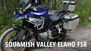 Squamish valley on the 2022 BMW F850 GS