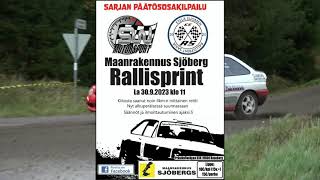 Maanrakennus Sjöberg Rallisprint 2023 Jimmy Rajalin