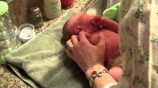 Eli's First Sponge Bath