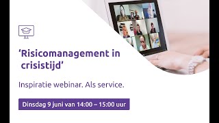 Webinar: Risicomanagement in crisistijd