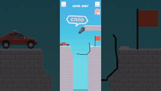 Draw bridge puzzle game level 2087 #drawing #game #Shorts