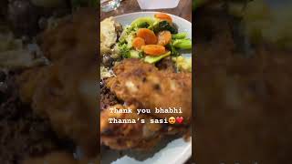 Thank you bhabhi ❤️😍#thanna’s sasi🤲#yummy food#youtubeshorts