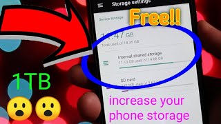 how to increase your phone storage in 3 minutes upto 1tb || increase your phone storage