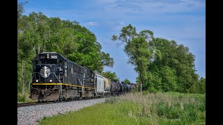 Chasing a pair of IC Deathstar SD70s From Cherry Valley to Lena Il on the Iowa Division