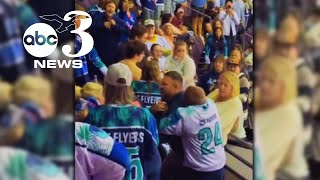 Fans brawl in stands at Pensacola Ice Flyers game, police to charge multiple people