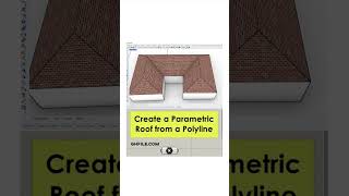 Parametric Roof (Rhino Grasshopper) #shorts