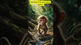 Lost and Alone #lostmonkey, #jungleadventure, #monkeylove, #fypシ゚viral #fypshorts  #cuteanimals