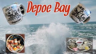 Walking around the Depoe Bay | Seafood lunch with Oyster Shooter 🦪 + Clam Chowder!! Part 4