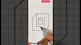 How to draw a 3d cube #illusion #foryou #shorts #stylishart