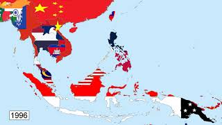 Garis masa bendera Asia Tenggara 1900-2022