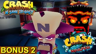 Crash Bandicoot: WARPED [switch] playthrough levels 6-4 6-5 6-boss | round 2 with Cortex and Uka Uka