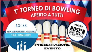 Primo torneo di Bowling dell'Associazione Sportiva e Culturale Sordi Sammarinesi