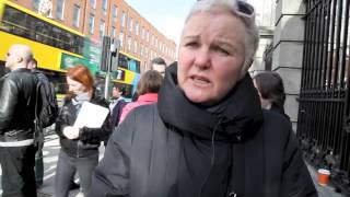 Cllr Brid Smith,  People Before Profit Alliance at housing protest