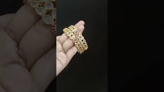 PREMIUM QUALITY REAL KUNDAN STONE BANGLE DESIGN