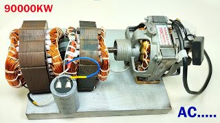 How to Make Free energy Ac 220v 90000Watt Compressor Generator At Home