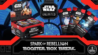 Star Wars Unlimited: Spark of the Rebellion Box Opening