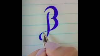 letter B stylish design part 02||today something new||#handwriting #calligraphy