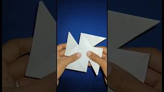 How to make a paper ninja Star || Shuriken || #papercraft Full video link in description