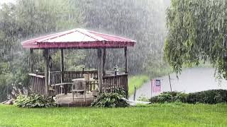 Relaxing slow motion thunderstorms