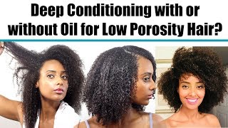 Oil Series || Deep Conditioning Low Porosity Hair with Curl Junkie Curl Rehab & Argan Oil