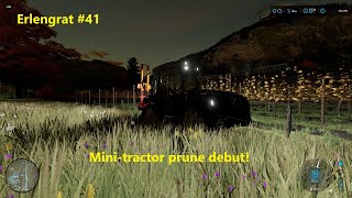 FS22 | Nighttime WOOD CHIPPING and VINYARD PRUNING! | ERLENGRAT #41 | Alpine Dairy Farm