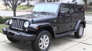 2016 Jeep Wrangler Unlimited Sahara in Depth tour, and startup