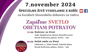 Večerný program-  Zapáľme SVETLO obetiam potratov