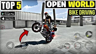 TOP 6 BIKE DRIVING GAMES FOR ANDROID 😎 HIGH GRAPHICS BIKE GAMES