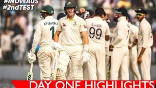 India vs Australia 2nd Test Day 1 Highlights HD 2023|Ind vs Aus 2nd Test Day 1 Highlights |