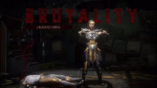 Mortal kombat 11 Sparring match tower solo . 14 hit brutality combo finish