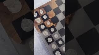 Шахматы с подсветкой из эпоксидной смолы a2inhome.ru #шахматы #chess #epoxy #epoxyideas #epoxywood