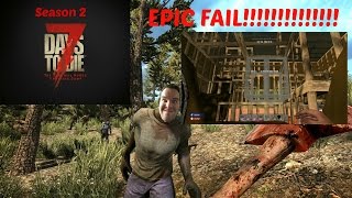 7 Days to Die - Day 104 - Epic Fail Building Under Water Base!