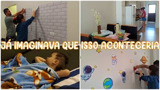 TIRAMOS O PAPEL DE PAREDE, JÁ IMAGINAVA QUE ISSO ACONTECERIA |ORGANIZAÇÃO DA COZINHA| Amanda Maria