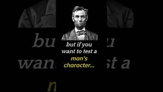 Abraham Lincoln Quote: Power Reveals True Character #shorts #quotes #abrahamlincoln #power