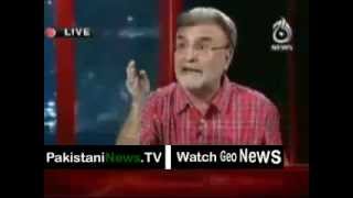 Nusrat Javed Immitating Altaf Hussain - Parde Mein rehne do ;)