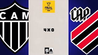 GOLS ATLÉTICO MG 4 X 0 ATHLETICO PR COPA DO BRASIL FINAL 2021 (NARRAÇÃO)📻