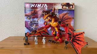 NINJAGO FIRE DRAGON ATTACK 71753 LEGO COMPATIBLE BUILDING BLOCK